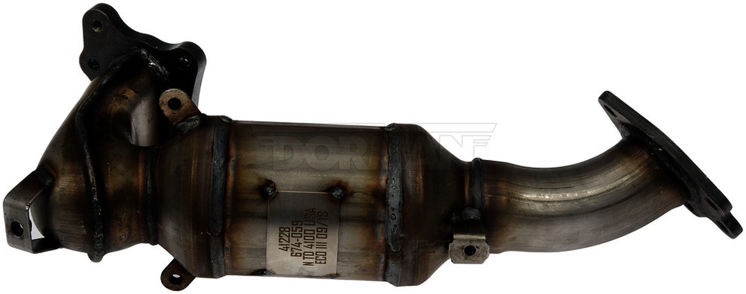 Catalytic Converter with Integrated Exhaust Manifold