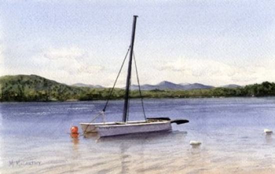 Catamaran Canvas Art - Maureen Mccarthy (18 x 12)