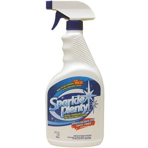 Sparkle Plenty Crystal Chandelier Cleaner Spray | Drip Dry | Home Cleaning Supplies | Crystal Cleaner | Fine Collectables Cleaner | Glass Cleaner | Figurine Cleaner | 32 fl oz