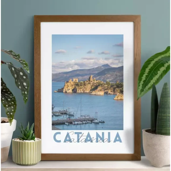 Catania Poster Italy Travel Poster Print Wall Art Catania Sea Home Home Decor Vintage Art Print Cute Birthday Gift Wall Art