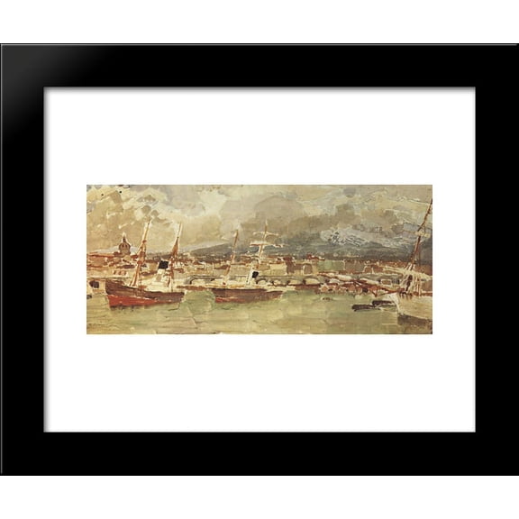 Catania. Sicily. 20x24 Framed Art Print by Mikhail Vrubel