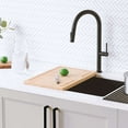 thumbnail image 1 of Stylish 17 ¼" Ht Single Handle Matte Black Pull Down Kitchen Faucet K-141N, 1 of 11