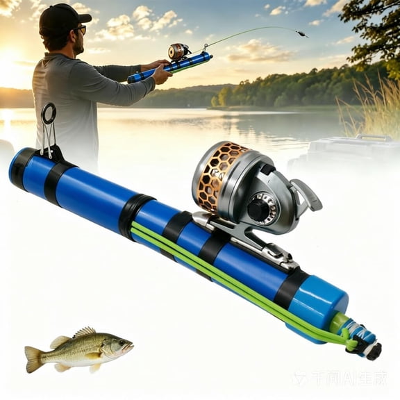 Catapult Fishing Rod with Rocket Launcher Casting Mechanism and Lightweight Portable Design for Freshwater and Saltwater Use