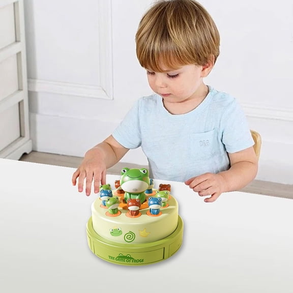 Catapult Game under $5! Cagogo Interactive Frog Catapult Game forKids, Hand Eye CoordinationToys with Music and Rotating Turntable, Multiplayer Educational Game forChildren, Fun Family Activity
