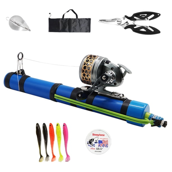 Catapult Rod 2026 Upgrade Compact Sling Shot Reel Portable Pole For Kids Freshwater And Saltwater For Outdoor And Traveling Rigs & Soc Rig Mixed Peel for Baking Cake Breakaway Tackle Sled for Ice Ice
