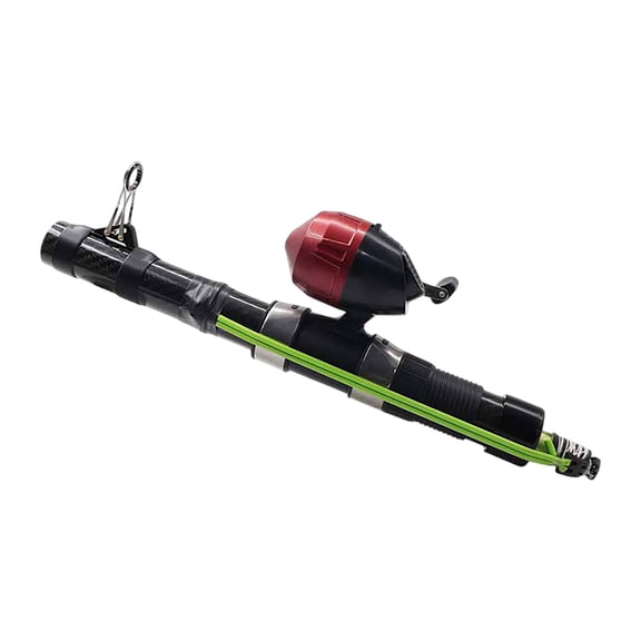 Catapult Rod Compact Telescopic Portable Casting Gear For Saltwater & Freshwater Travel Friendly For Outdoor Anglers Ice Rigs A Rigs with Teaser Ice Tilts Tip up Flag Replacement Saltwater Ice