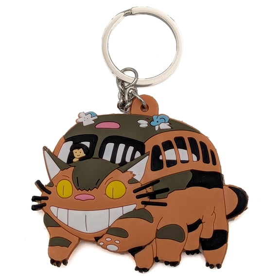 Catbus Driving - My Neighbor Totoro 1.5" Keychain Pendant