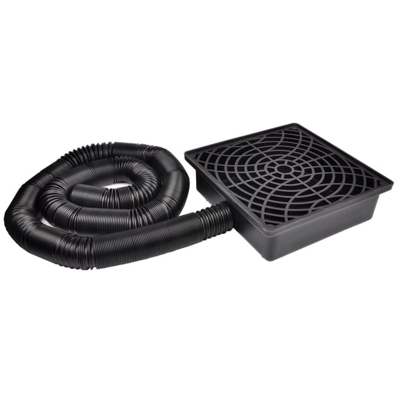 Catch Basin+ 16.4ft Pipe Roof Gutter Accessory Rainwater Drain Kit