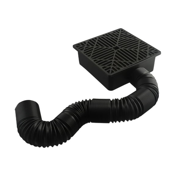 Catch Basin Drain Low Profile Drain Extendable Flexible Pipe For Lawns
