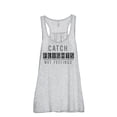 thumbnail image 1 of Catch Flights Not Feelings Women's Fashion Sleeveless Flowy Racerback Tank Top Sport Grey Large, 1 of 5