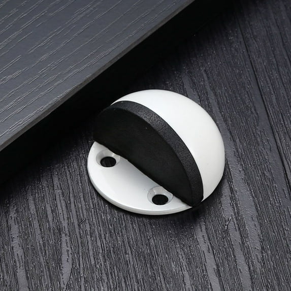 Catch Floor Wedges Hidden Rubber Buffer Door Stopper Door Holders Floor Mount WHITE