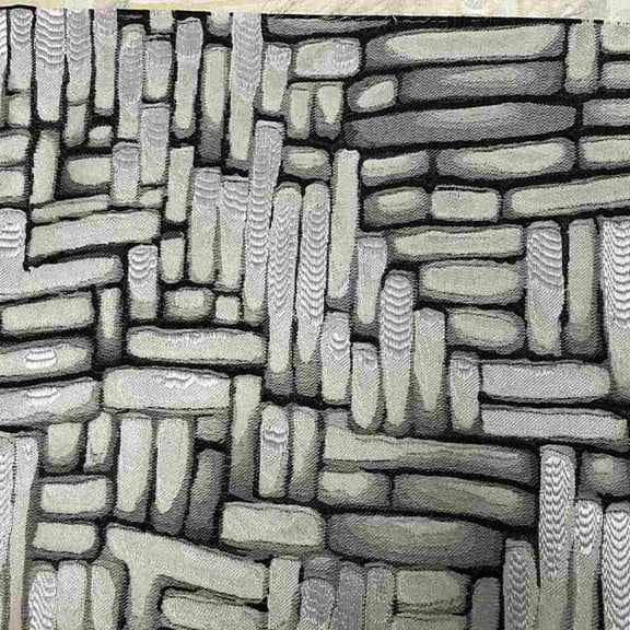 Catch Jacquard Fabric, 110 Inch. in Width, | Home Decor, Ebony / Sample 3x3 Inch