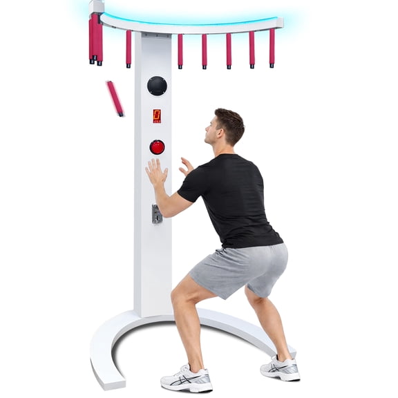 Catch Stick Arcade Game Machine -Hand Eye Coordination Training Catching Stick Game, Coin Operated Party Rental for Events, Carnivals, Bars