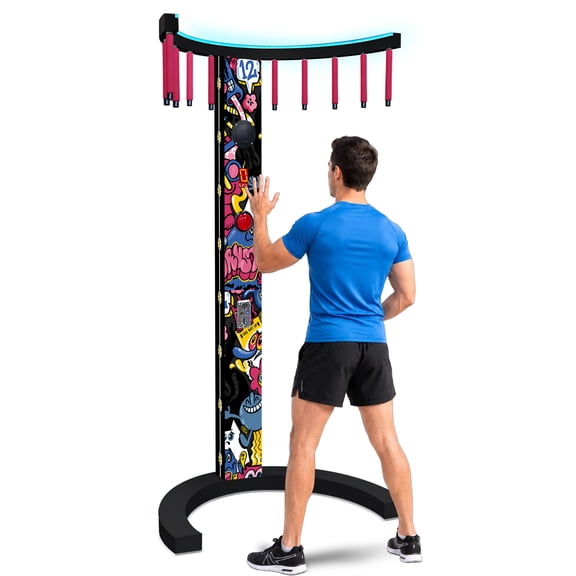 Catch Stick Arcade Game Machine - Coin Operated Reaction Training Equipment for Hand Eye Coordination, Coin-free Entertainment Mode, Party Entertainment, Arcade Room, Bars