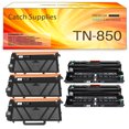thumbnail image 1 of Catch Supplies Compatible Toner TN-850 TN850 & Drum Unit DR820 DR820/DR-890 for Brother Brother HL-L6300DW MFC-L5850DW DCP-L5500DN (3*Black Toner 2*Drum), 1 of 11