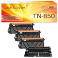 thumbnail image 1 of Catch Supplies Compatible Toner TN-850 TN850 & Drum Unit DR820 DR820/DR-890 for Brother HL-L6200DWT MFC-6750DW DCP-5650DN (3*Black Toner 1*Drum), 1 of 11