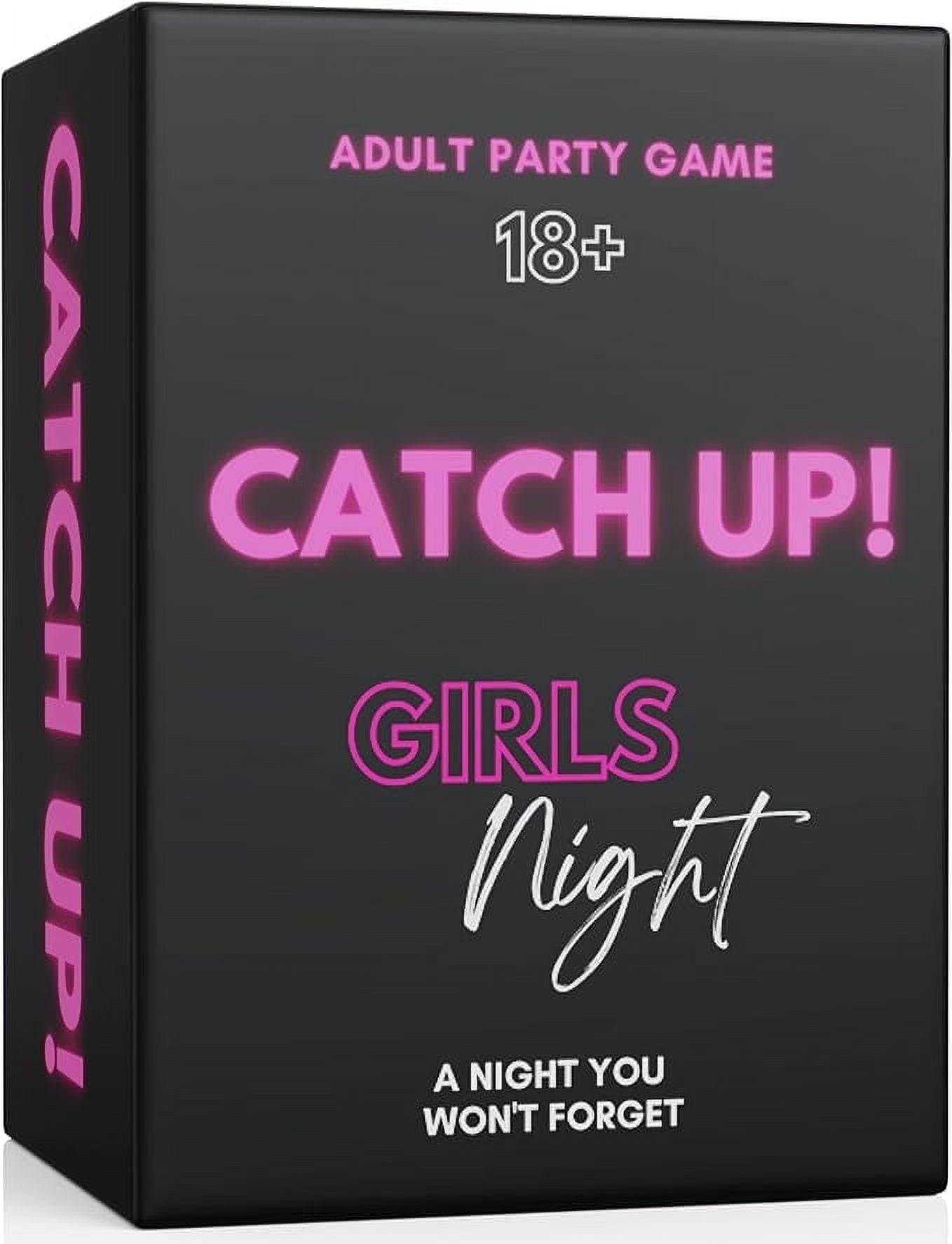 Catch Up! Girls Night 18+ Party Game | Spicy Thought Provoking Conversation Starters for Fun Girls Nights, Bachelorette and Birthday Party