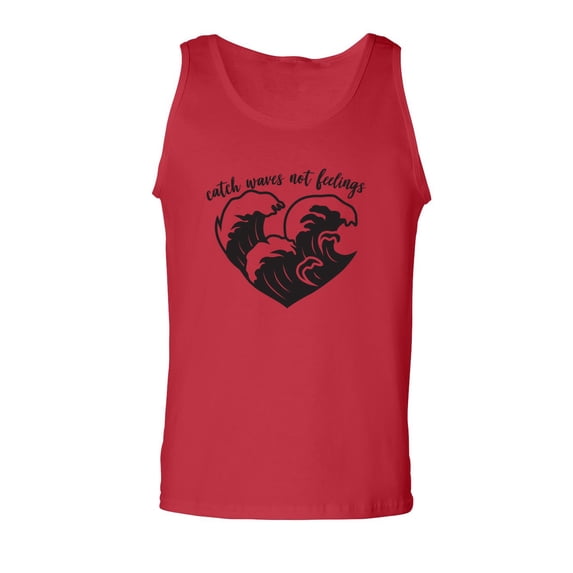 Catch Waves Not Feelings Adult Tank Top