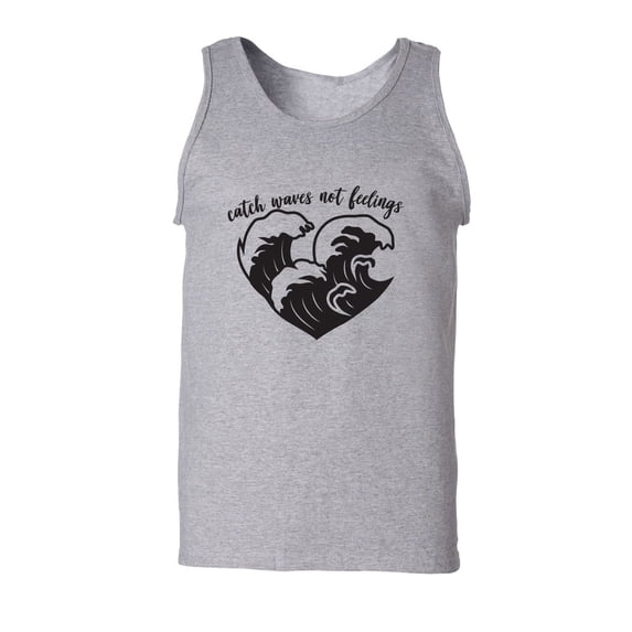 Catch Waves Not Feelings Adult Tank Top