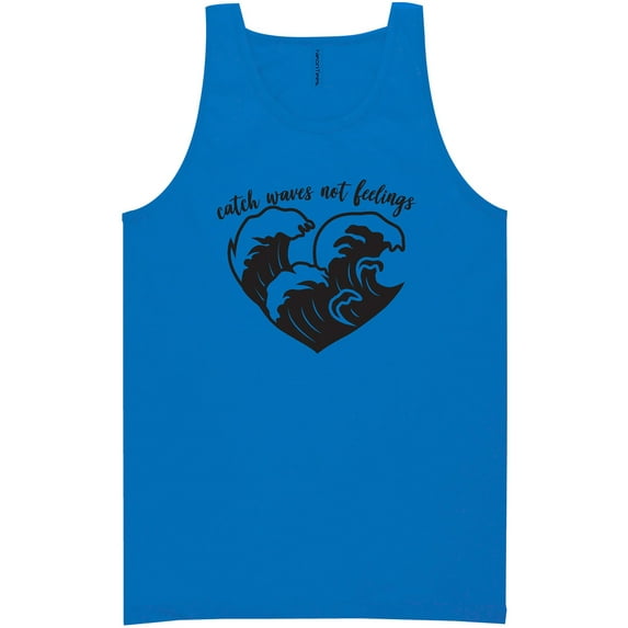 Catch Waves Not Feelings Neon Tank Top
