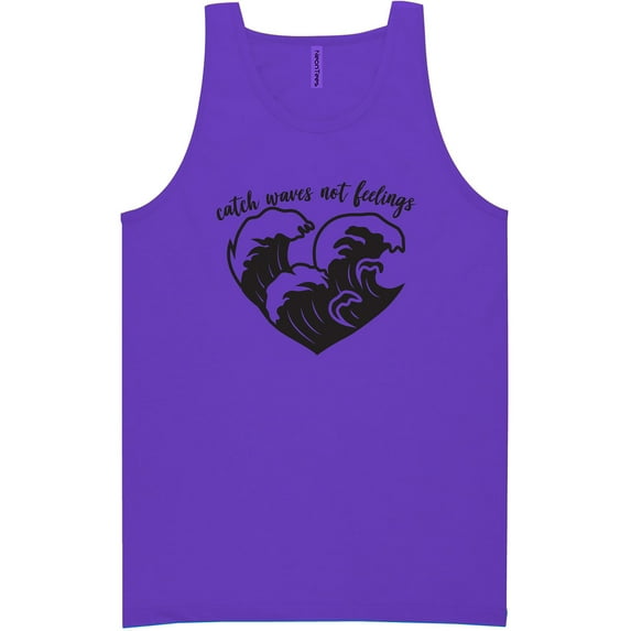 Catch Waves Not Feelings Neon Tank Top