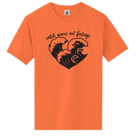 Catch Waves Not Feelings Short Sleeve Neon Tee