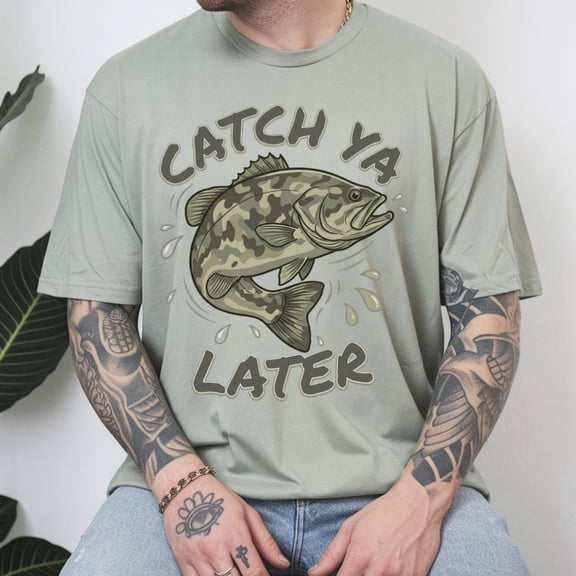 Catch Ya Later Shirt, Summer Fishing Shirt, Bass Fish T-Shirt, Fisherman Gift, Lake Life Graphic Tee