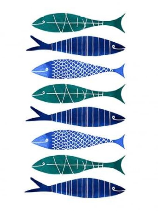 Catch of the Day Canvas Art - Margaret Berg (18 x 24)