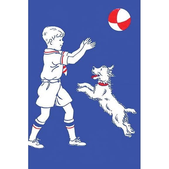 Catch the Ball-Fine Art Canvas Print (20" x 30")