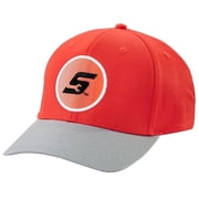 Catch the Wave Mid Profile Structured Fit 100% Cotton Twill Hat, Red