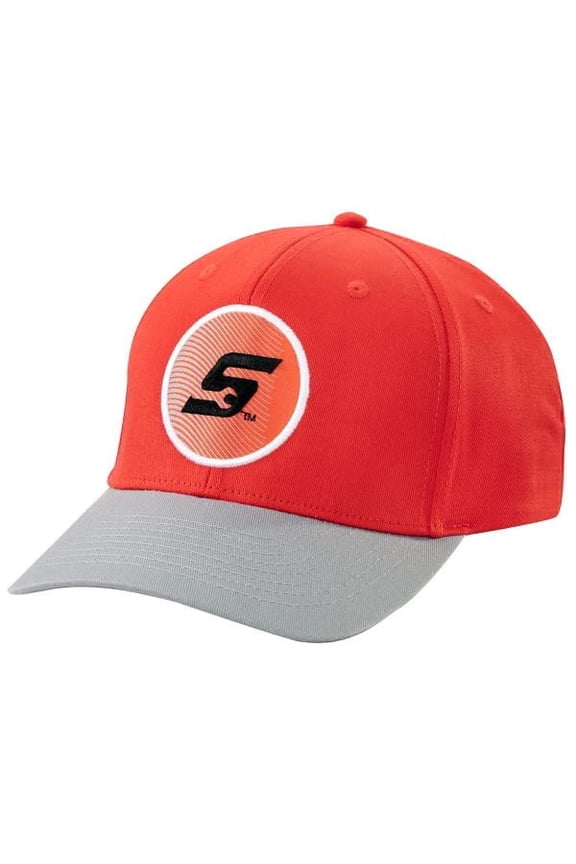 Catch the Wave Mid Profile Structured Fit 100% Cotton Twill Hat, Red