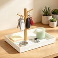 thumbnail image 1 of Catchall Tray, Rectangular Plastic Entryway Organizer, Decorative Storage Tray with Branch Design for Keys Jewelry and Small Items, Desk and Living Room Home Decor, 1 of 8