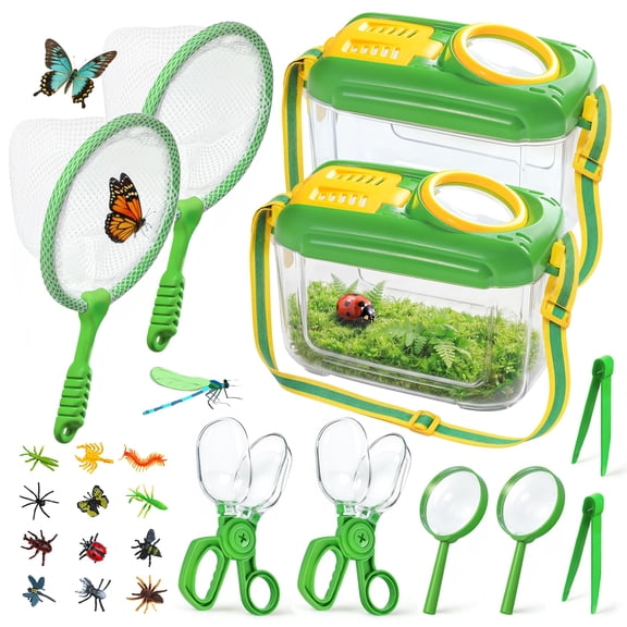 Catcher For 22 Catching Kit With Collector Bugs Butterfly Net Magnifying Glass Insect Tweezers Outdoor Explorer 3 4 5 6 7 8
