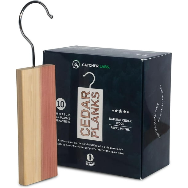 Catcher Labs Cedar Planks for Moth Repellent Cedar Blocks for Clothes