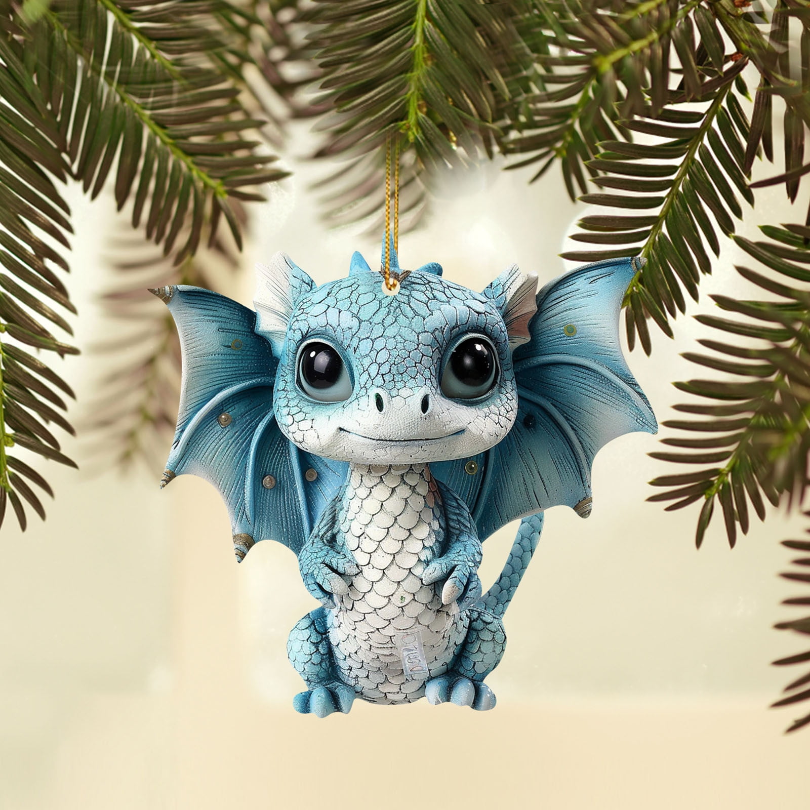 Catcher String Lights Cute Dinosaur Acrylic Flat Pendant Christmas