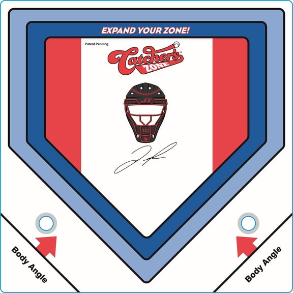 Field Sports Training Catcher's Zone Mat - Baseball & Softball Training, 1 Count, 24 x 24 Inches
