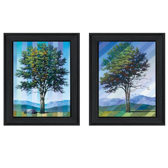 Catching Light as Time Passes 2-Piece Vignette by Tim Gagnon Wood Multi-Color
