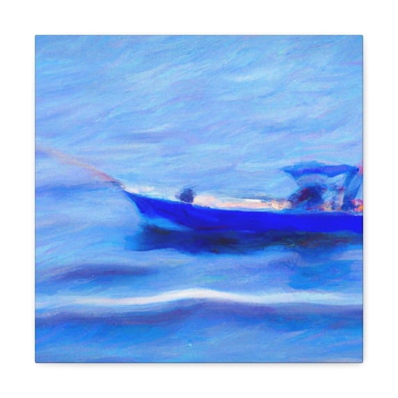 Catching the Bass Boat - Canvas