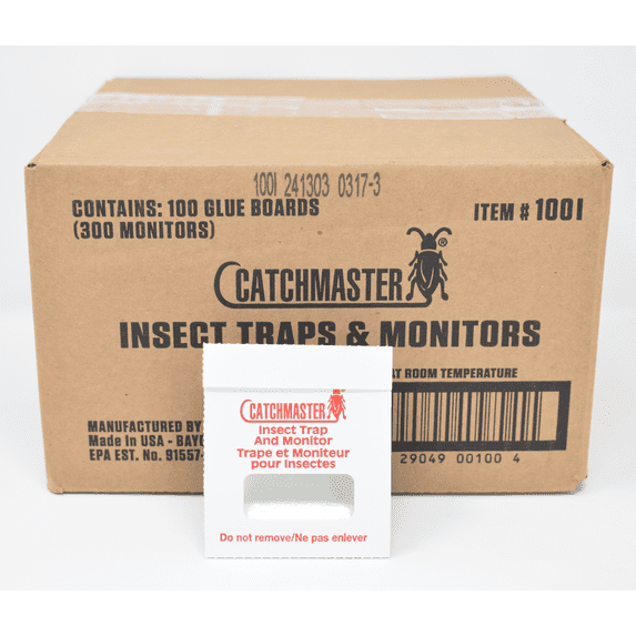 Catchmaster 100i Insect Glue Traps, Sticky Pest Control - Case of 100 ...