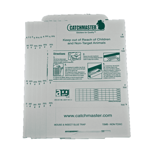 Catchmaster 72MB Mouse/Insect Glue Boards- Peanut Butter Scented - 12 Boards by AP&G