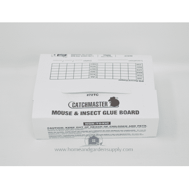 Catchmaster 72TC - Mouse Glue Boards - Catches Mice- 12 Glue Boards - AP&G