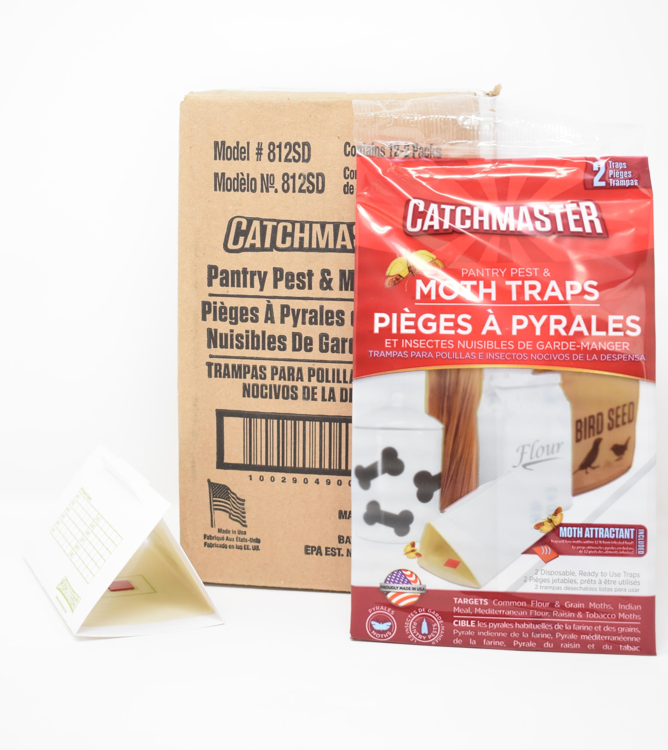 Eliminator Pantry Moth Traps, Pheromone Moth Traps, 2 Pack