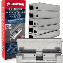 Catchmaster Pro Series Multi-Catch Mini Mouse Trap 6Pk, Humane Mouse Traps Indoor for Home