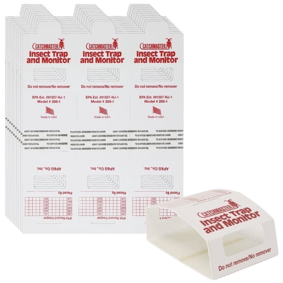 Catchmaster Insect Glue Traps 30-Pk (10 Sheets), Indoor Spider Traps, Foldable Glue Boards