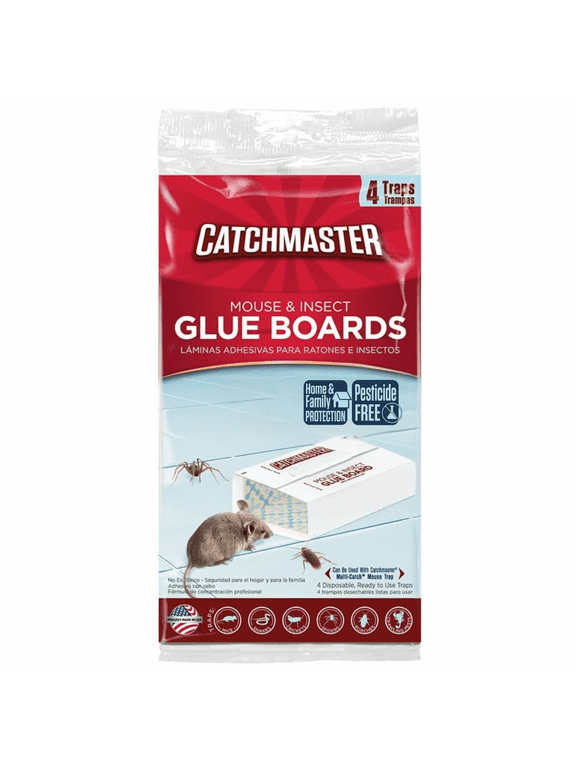 Mouse & Insect Solid Glue Board Traps, 4 Count