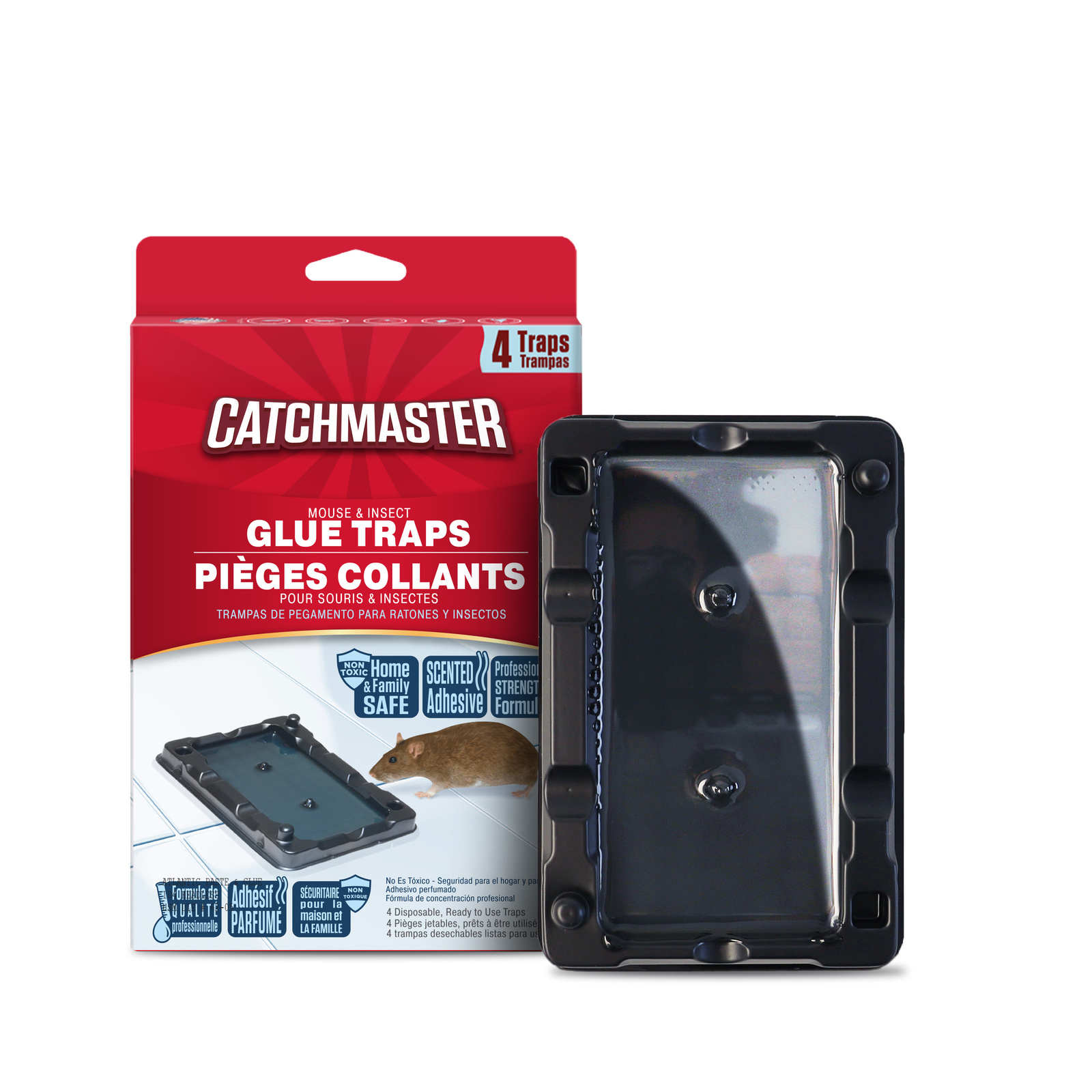 Catchmaster Reusable Solid Pro Series Multi-Catch Mouse Trap – Professional Grade, Made In USA