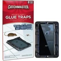 Catchmaster Mouse and Insect Adhesive Glue Traps (8 Traps) Indoors Ready - Non-Toxic - Easy to Set