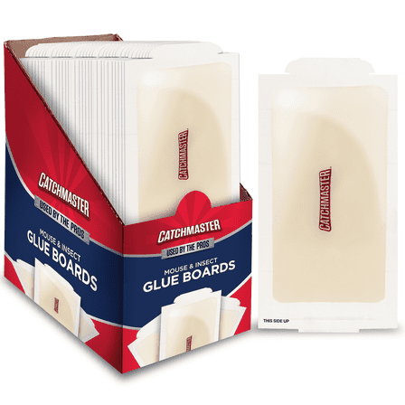 Catchmaster Mouse & Insect Glue Boards, 75 PK Mouse Traps Indoor, Bulk Glue Traps