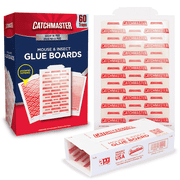 Catchmaster Insect & Mouse Glue Traps 60pk, Indoor Sticky Traps for Mice, Bulk Glue Traps