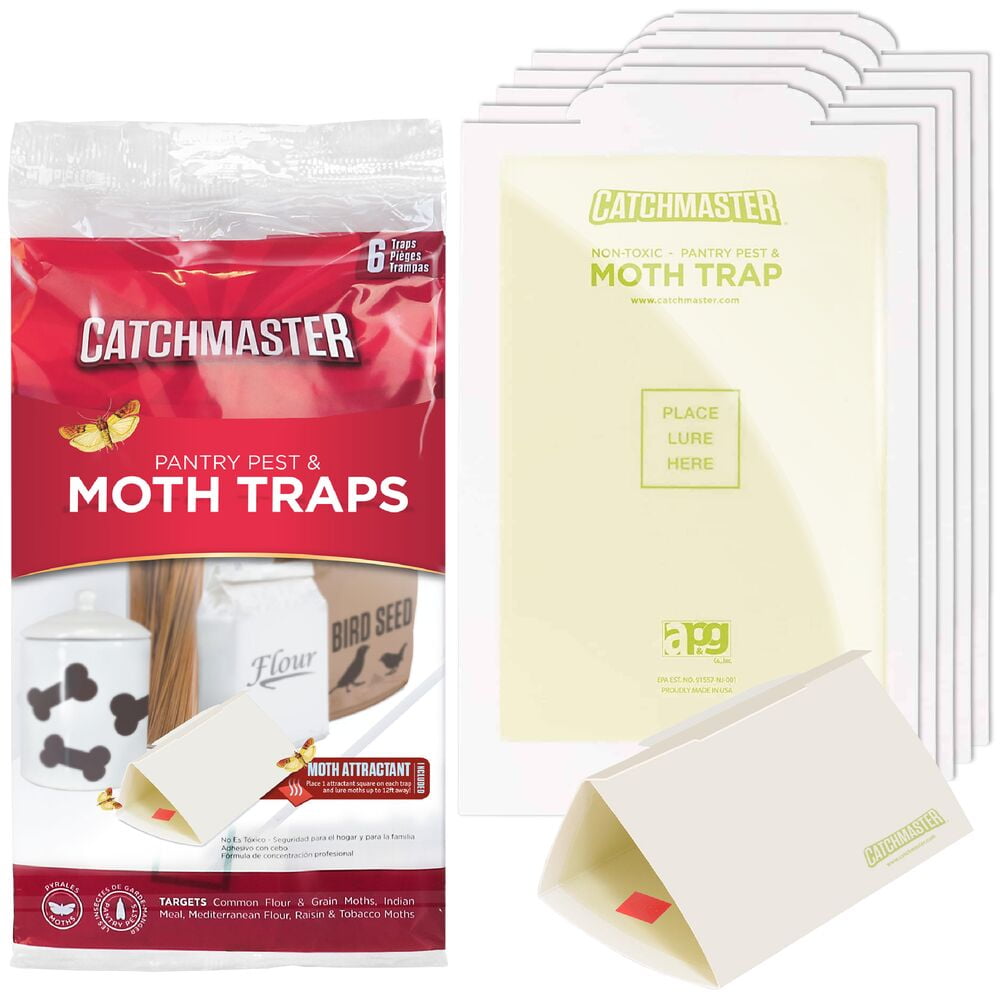Catchmaster Pantry Pest and Moth Traps 6 Pk Bug Killer for Closet
